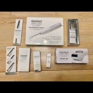 Stacked Skincare products